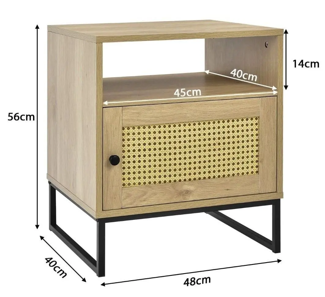Noptiera Costway JV10074NA (Natural Oak/Black)