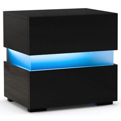 Тумба прикроватная Costway JV10830DK (Black) Thumb