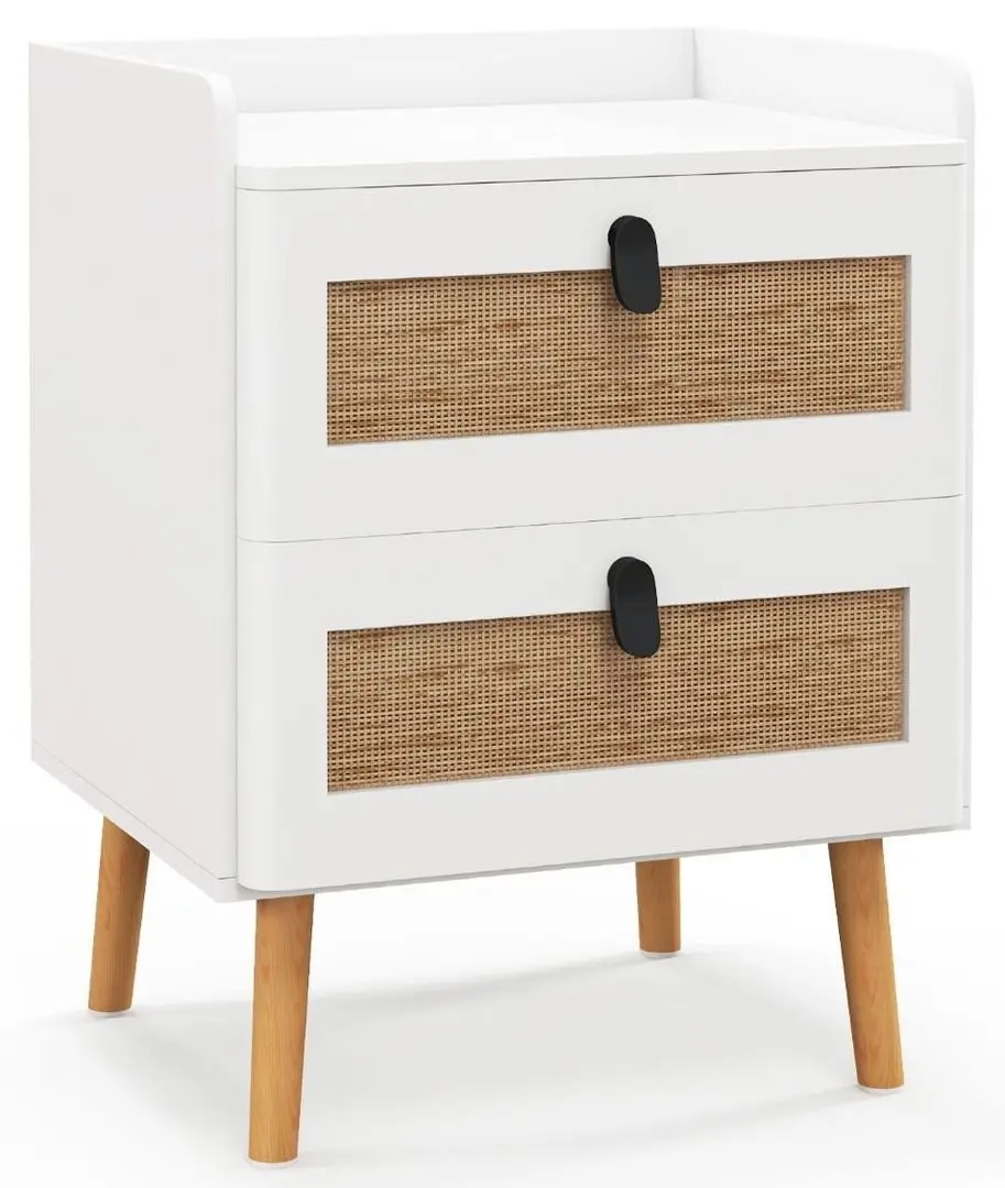 Тумба прикроватная Costway JV11094WH (White)