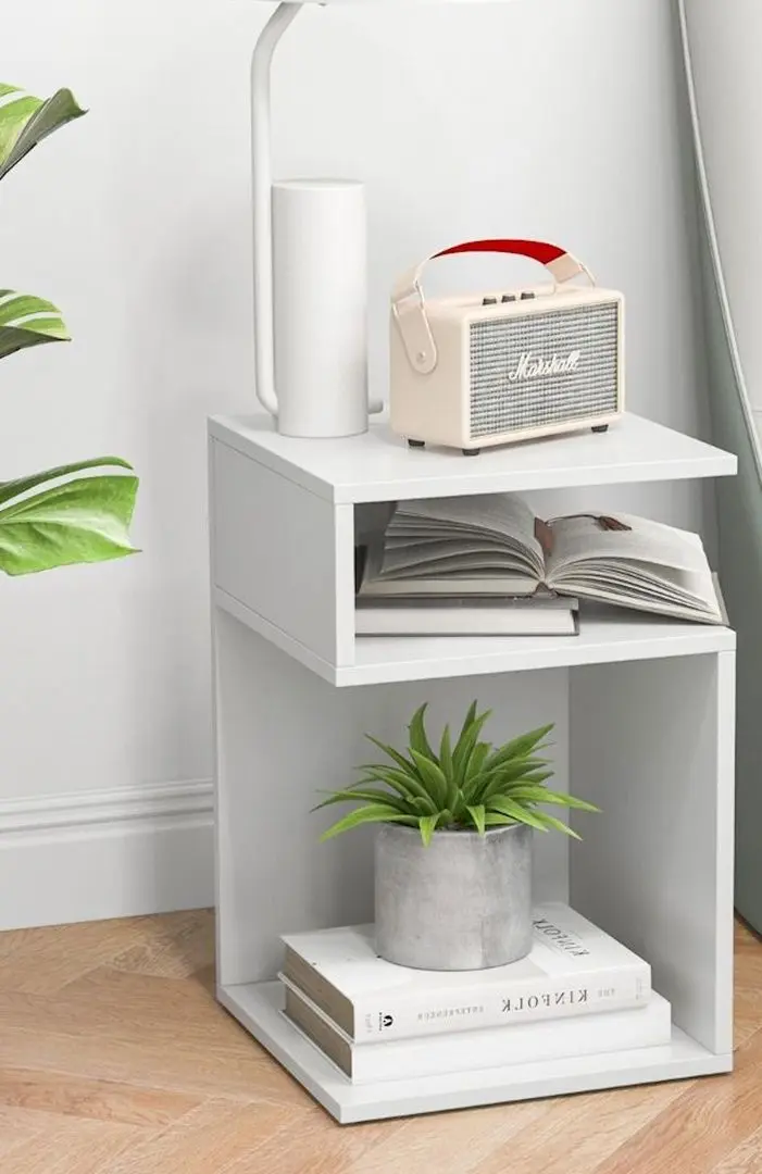 Тумба прикроватная Costway JV11241WH (White)