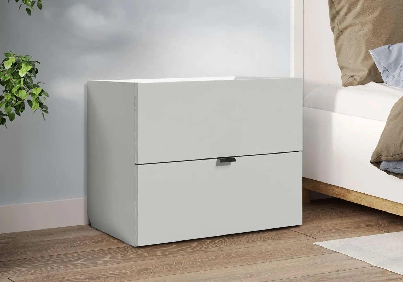 Noptiera Fabrik Home Hardy (White/Gray Matt Light)