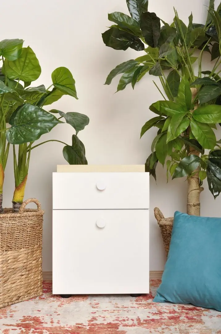 Noptiera Fabrik Home Linia dreapta (Maple/Ash White) - 4