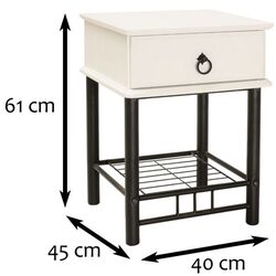 Тумба прикроватная Signal ET-747 (White/Black) Thumb