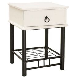 Тумба прикроватная Signal ET-747 (White/Black)