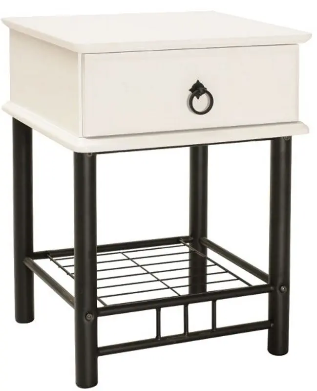 Тумба прикроватная Signal ET-747 (White/Black)