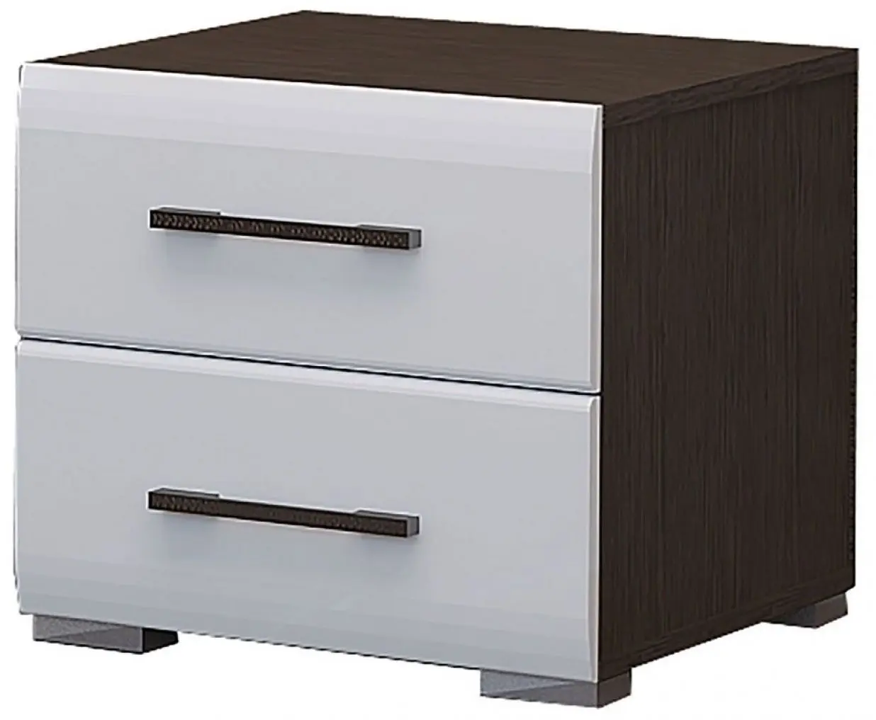 Тумба прикроватная Горизонт Ненси (Венге/Белый Глянец)