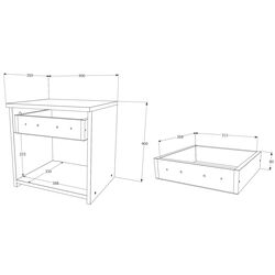Noptiera Haaus Leco 1S (White/Elm) Thumb