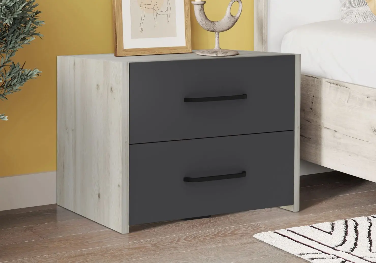 Noptiera Haaus Malmo 50x40 (Anthracite/White Oak)