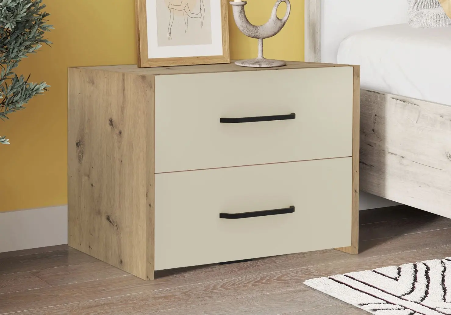 Noptiera Haaus Malmo 50x40 cm (Clay/Artisan Oak)