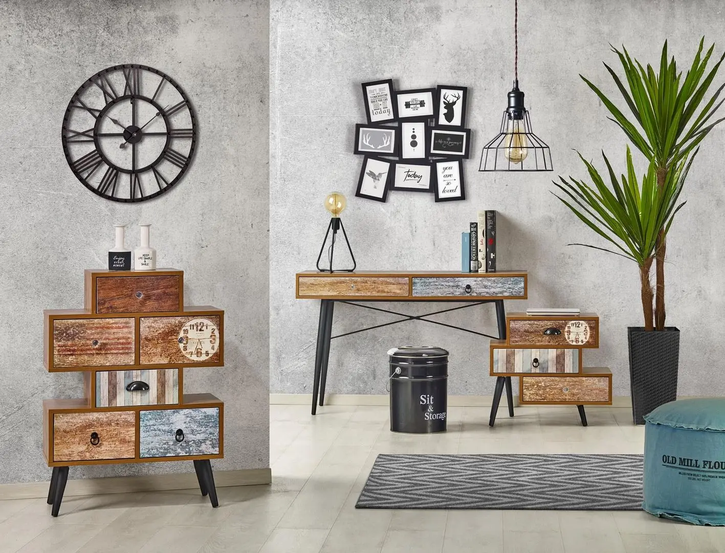 Noptiera Halmar Mezo KM1 (Multicolor)