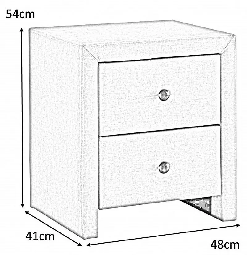 Noptiera Halmar Prima 2 (Gray)