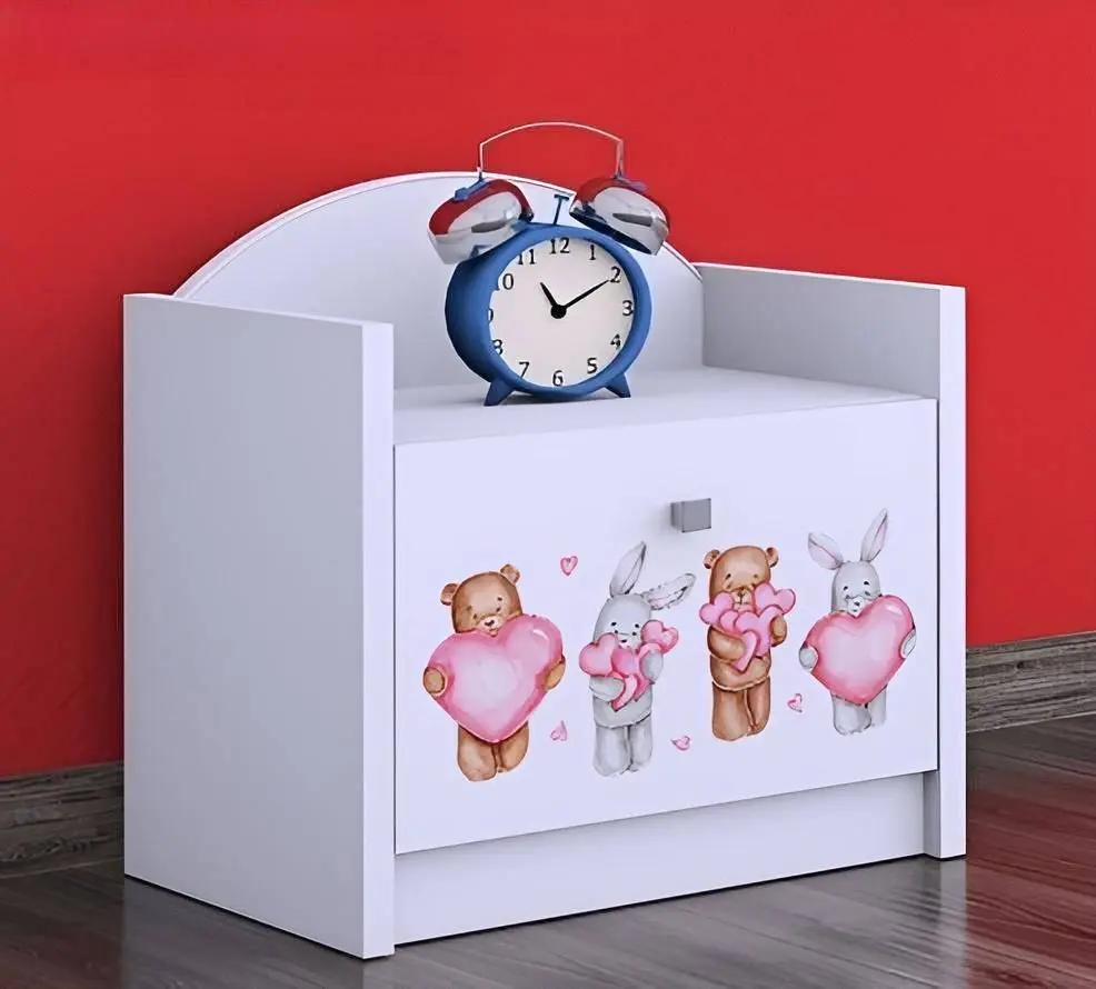 Noptiera Happy Babies Happy Animals with Hearts (White)