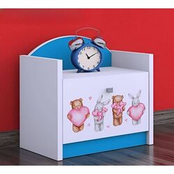 Noptiera Happy Babies Happy Animals with Hearts (White/Blue) Thumb