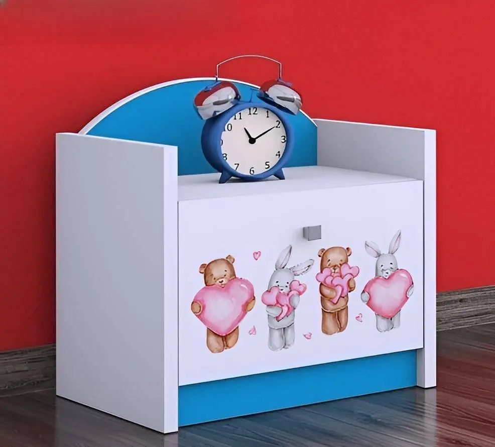 Noptiera Happy Babies Happy Animals with Hearts (White/Blue)