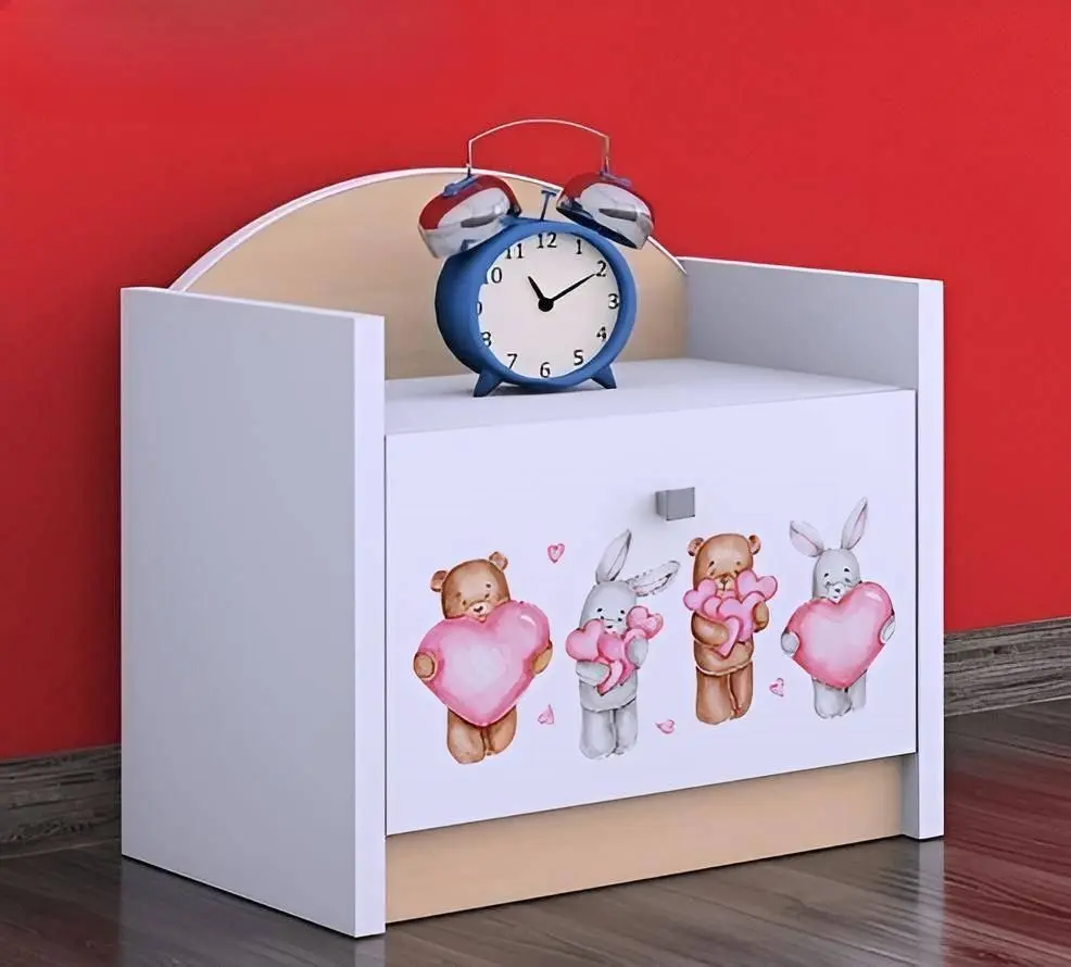 Noptiera Happy Babies Happy Animals with Hearts (White/Light Pear)