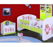 Тумба прикроватная Happy Babies Happy Animals with Hearts (White/Pastel Green)