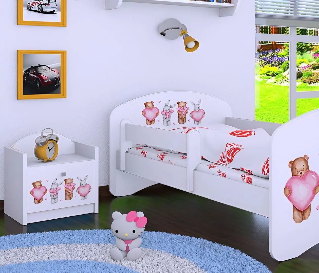 Noptiera Happy Babies Happy Animals with Hearts (White)