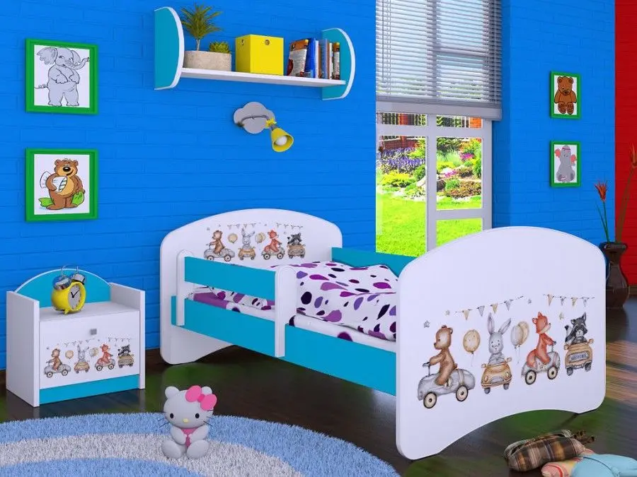 Noptiera Happy Babies Happy SZN02 Animals And Cars (White/Blue)