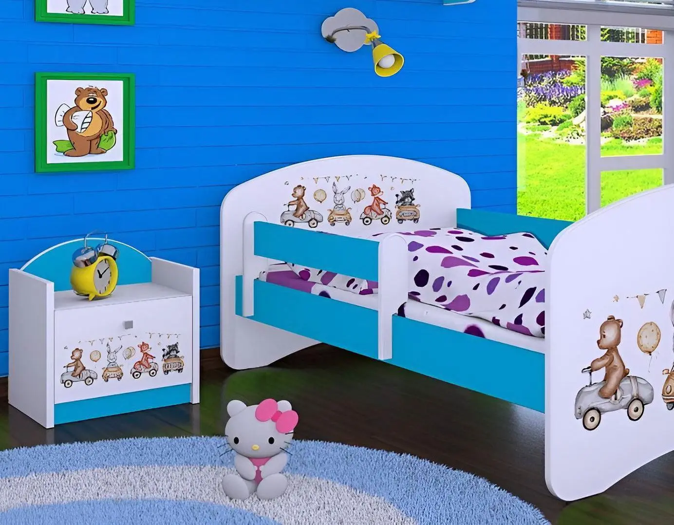 Noptiera Happy Babies Happy SZN02 Animals And Cars (White/Blue)