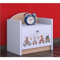 Noptiera Happy Babies Happy SZN02 Animals And Cars (White/Light Pear) Thumb