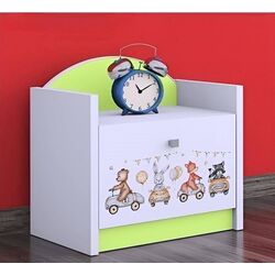 Noptiera Happy Babies Happy SZN02 Animals And Cars (White/Pastel Green) Thumb