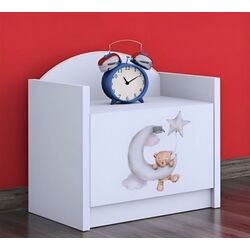 Noptiera Happy Babies Happy SZN02 Bear And Moon (White) Thumb