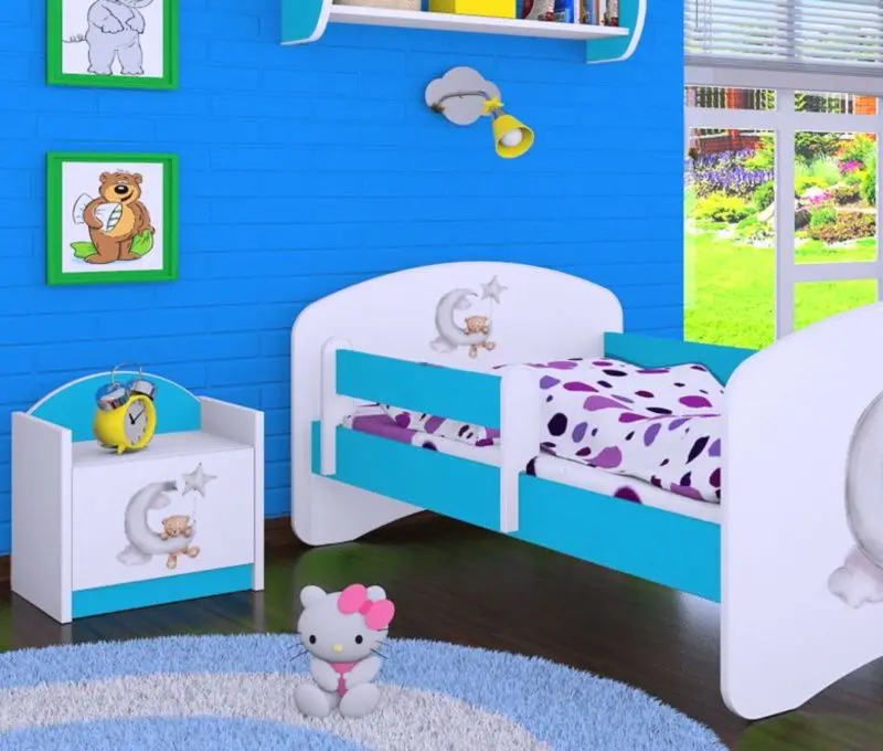 Noptiera Happy Babies Happy SZN02 Bear And Moon (White/Blue)