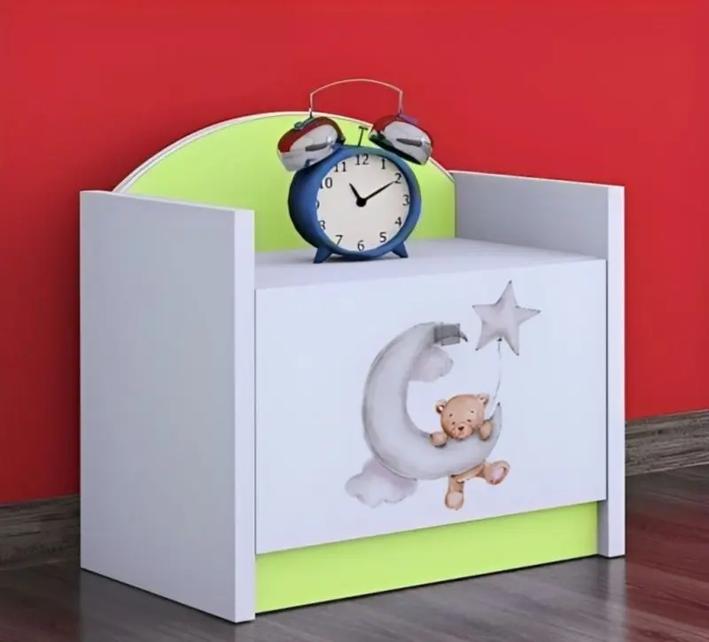 Noptiera Happy Babies Happy SZN02 Bear And Moon (White/Pastel Green)