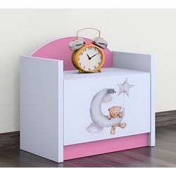 Noptiera Happy Babies Happy SZN02 Bear And Moon (White/Pink) Thumb