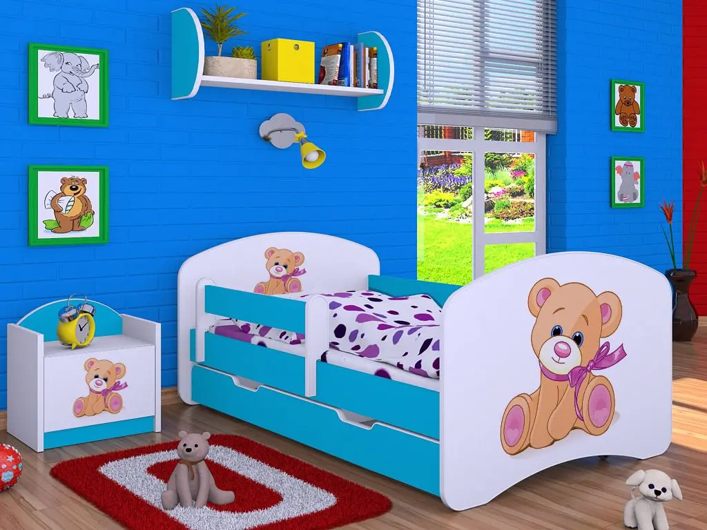 Noptiera Happy Babies Happy SZN02 Bear with Bow (White/Blue)