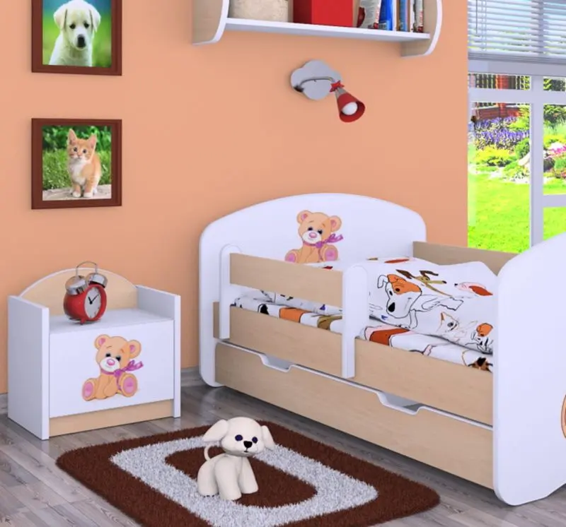 Noptiera Happy Babies Happy SZN02 Bear with Bow (White/Light Pear)