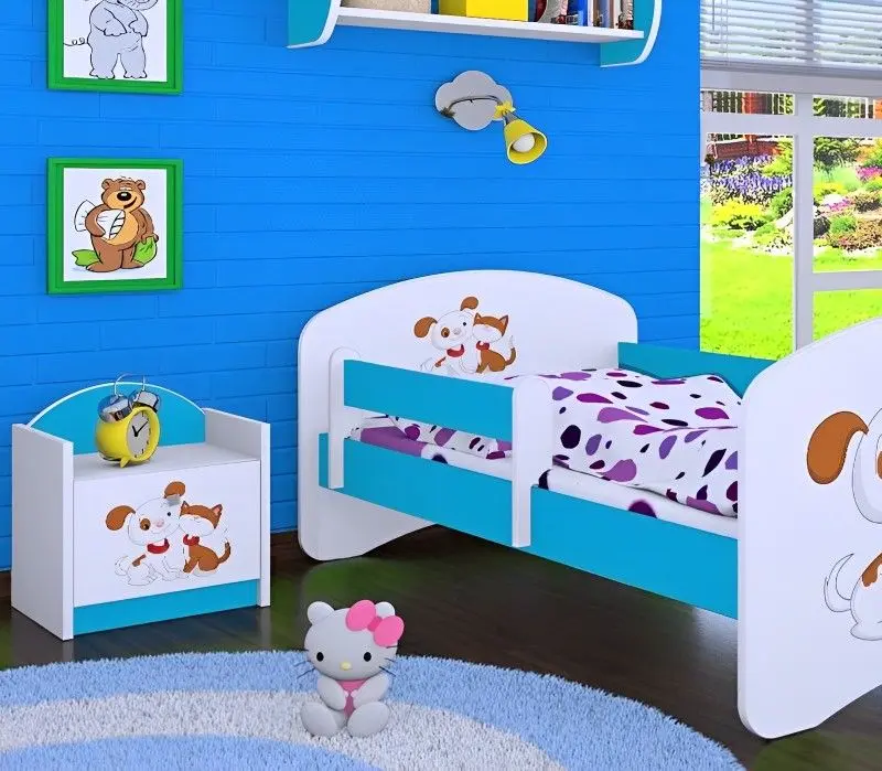 Noptiera Happy Babies Happy SZN02 Dog and Cat (White/Blue)