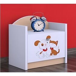 Noptiera Happy Babies Happy SZN02 Dog and Cat (White/Light Pear) Thumb