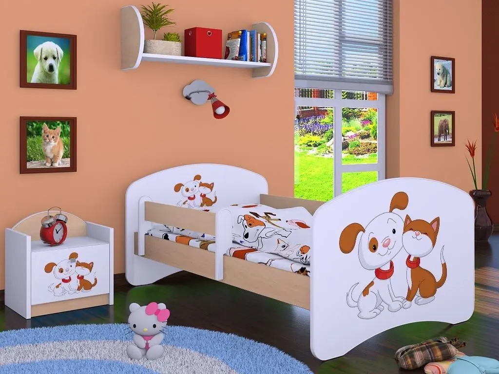 Noptiera Happy Babies Happy SZN02 Dog and Cat (White/Light Pear)