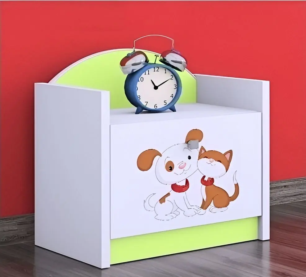 Noptiera Happy Babies Happy SZN02 Dog and Cat (White/Pastel Green)