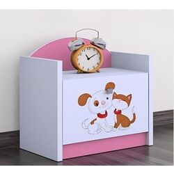 Noptiera Happy Babies Happy SZN02 Dog and Cat (White/Pink) Thumb