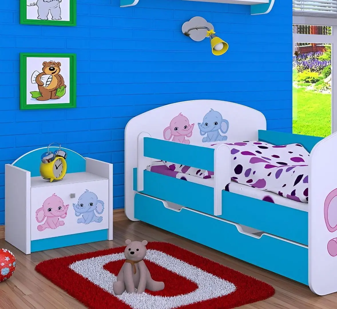 Noptiera Happy Babies Happy SZN02 Elephants (White/Blue)