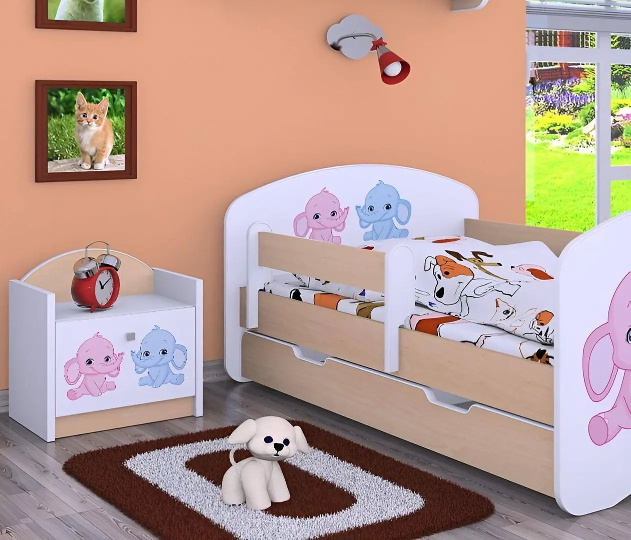 Noptiera Happy Babies Happy SZN02 Elephants (White/Light Pear)