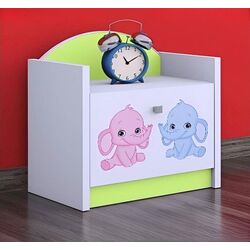 Noptiera Happy Babies Happy SZN02 Elephants (White/Pastel Green) Thumb