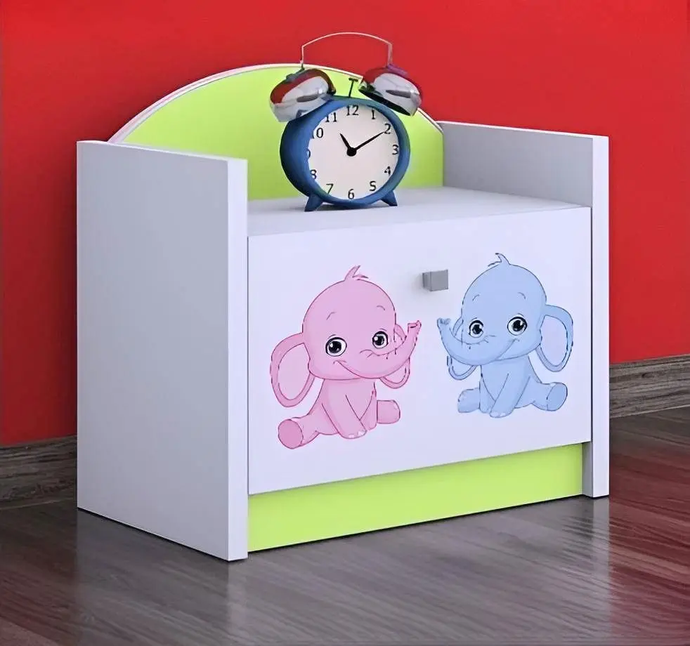 Noptiera Happy Babies Happy SZN02 Elephants (White/Pastel Green)