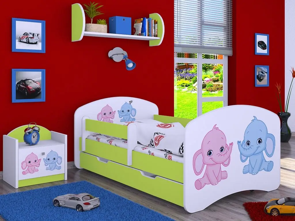 Noptiera Happy Babies Happy SZN02 Elephants (White/Pastel Green)