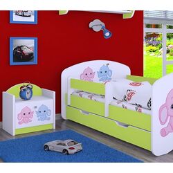 Noptiera Happy Babies Happy SZN02 Elephants (White/Pastel Green)