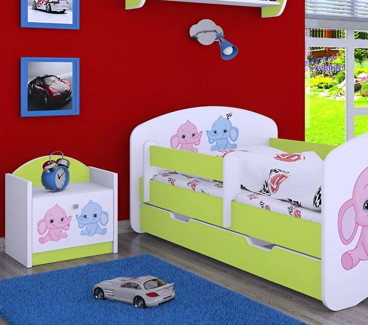 Noptiera Happy Babies Happy SZN02 Elephants (White/Pastel Green)