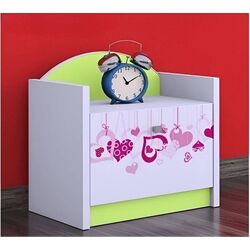 Noptiera Happy Babies Happy SZN02 Falling Hearts (White/Pastel Green) Thumb