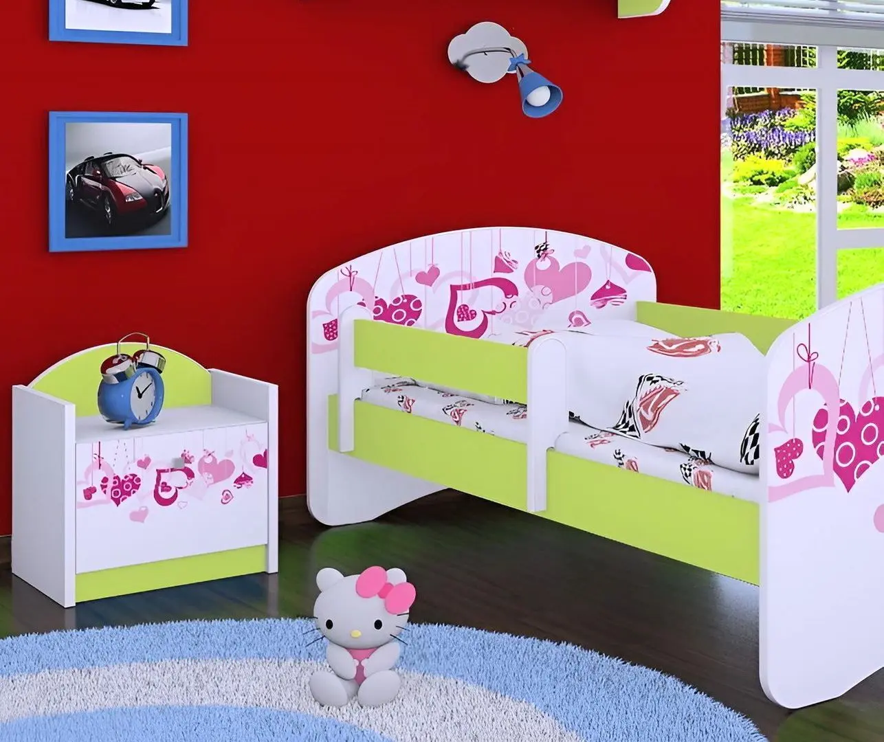 Noptiera Happy Babies Happy SZN02 Falling Hearts (White/Pastel Green)