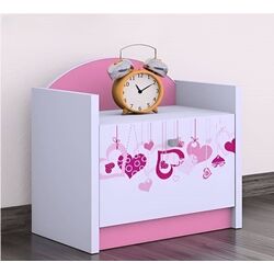 Noptiera Happy Babies Happy SZN02 Falling Hearts (White/Pink) Thumb