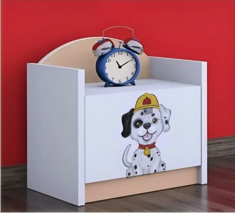 Тумба прикроватная Happy Babies Happy SZN02 Fire Dog (White/Light Pear)