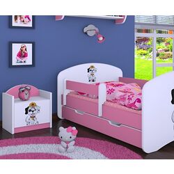 Тумба прикроватная Happy Babies Happy SZN02 Fire Dog (White/Pink)