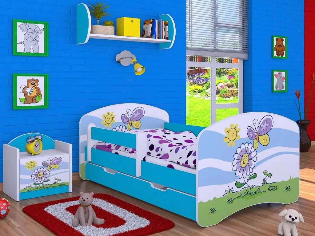 Noptiera Happy Babies Happy SZN02 Flower And Butterfly (White/Blue)