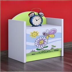 Noptiera Happy Babies Happy SZN02 Flower And Butterfly (White/Pastel Green) Thumb